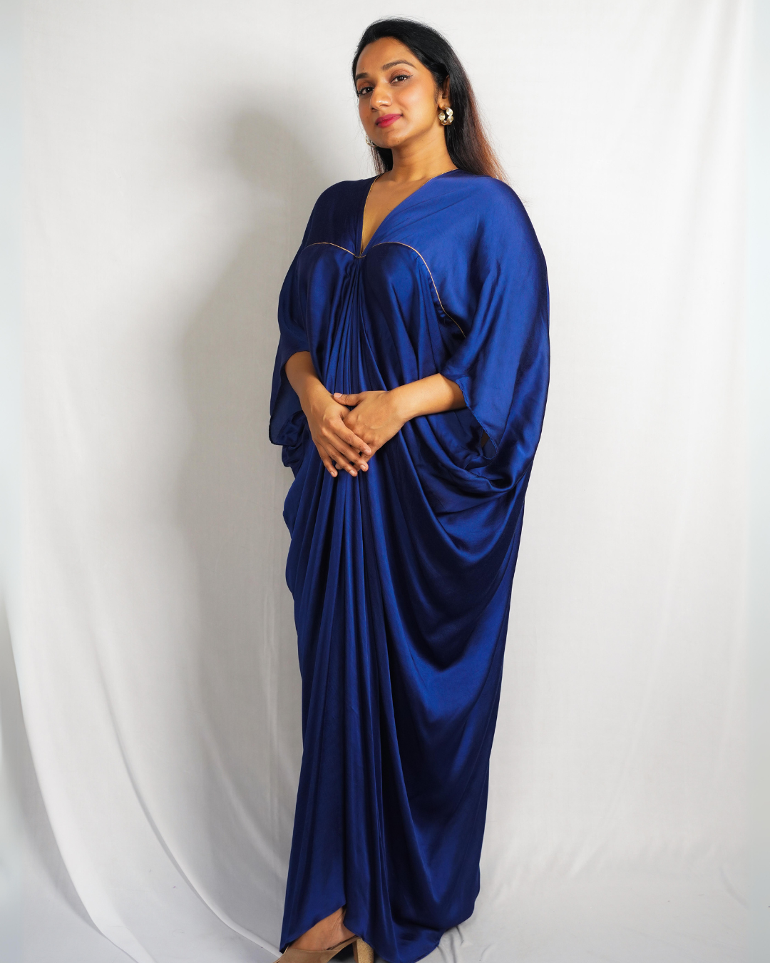Blue Piping Kaftan