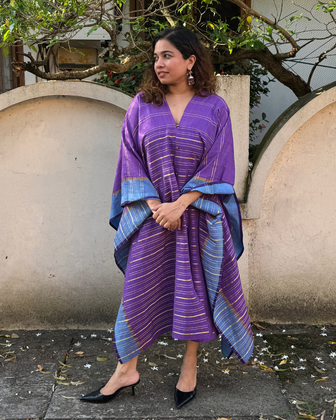 Purple Cape Dress