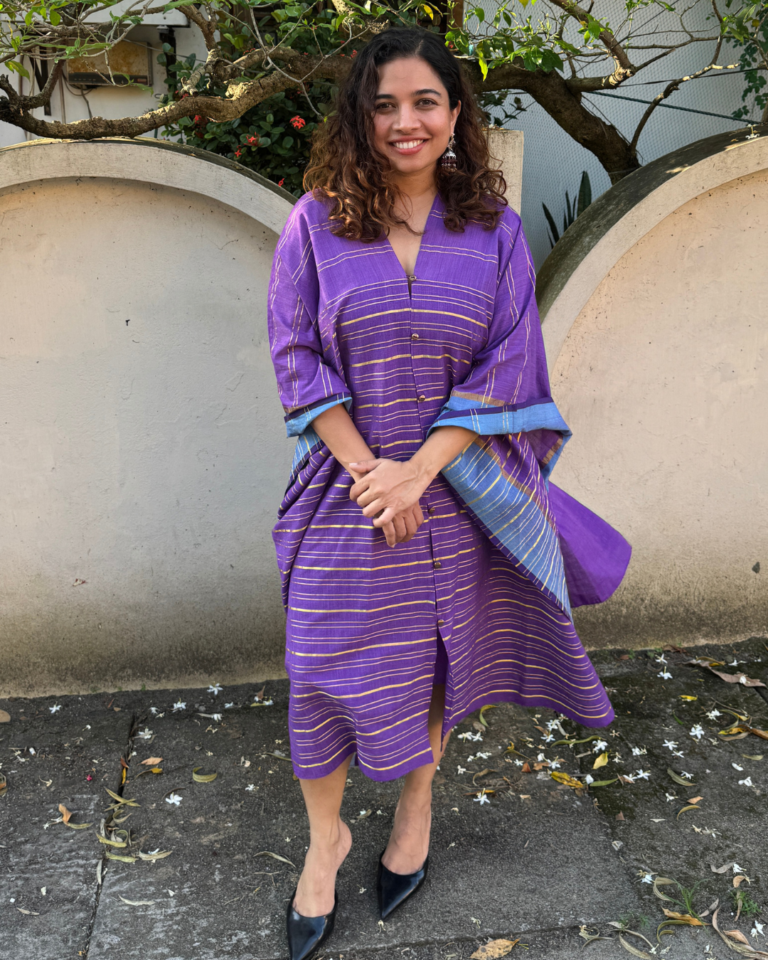 Purple Cape Dress