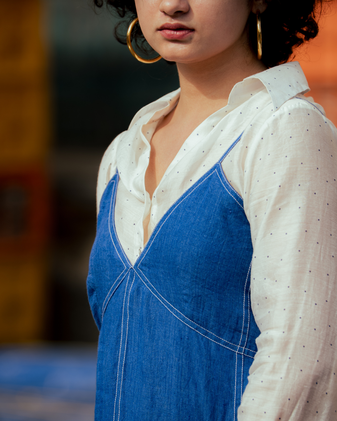 ODESSA BLUE POLKA SHIRT