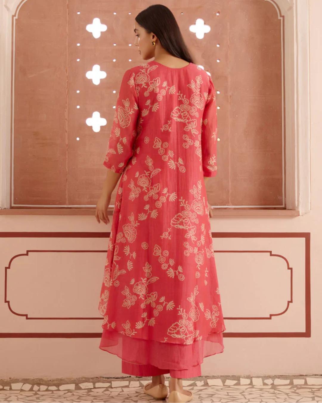 Rosewood Floral Kurta Set