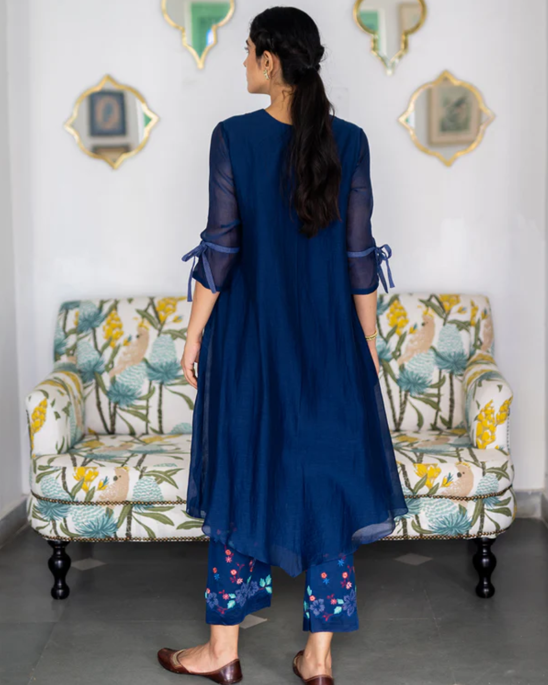 Sapphire Tie Detail Kurta Set