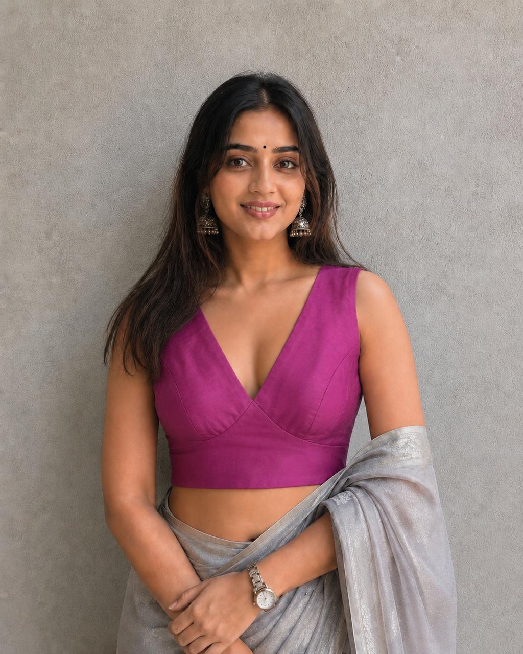 Purple blouse
