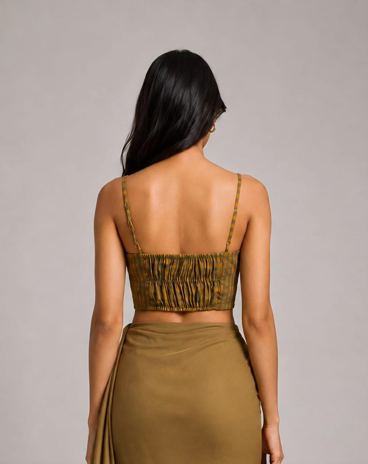 Mustard Check Corset