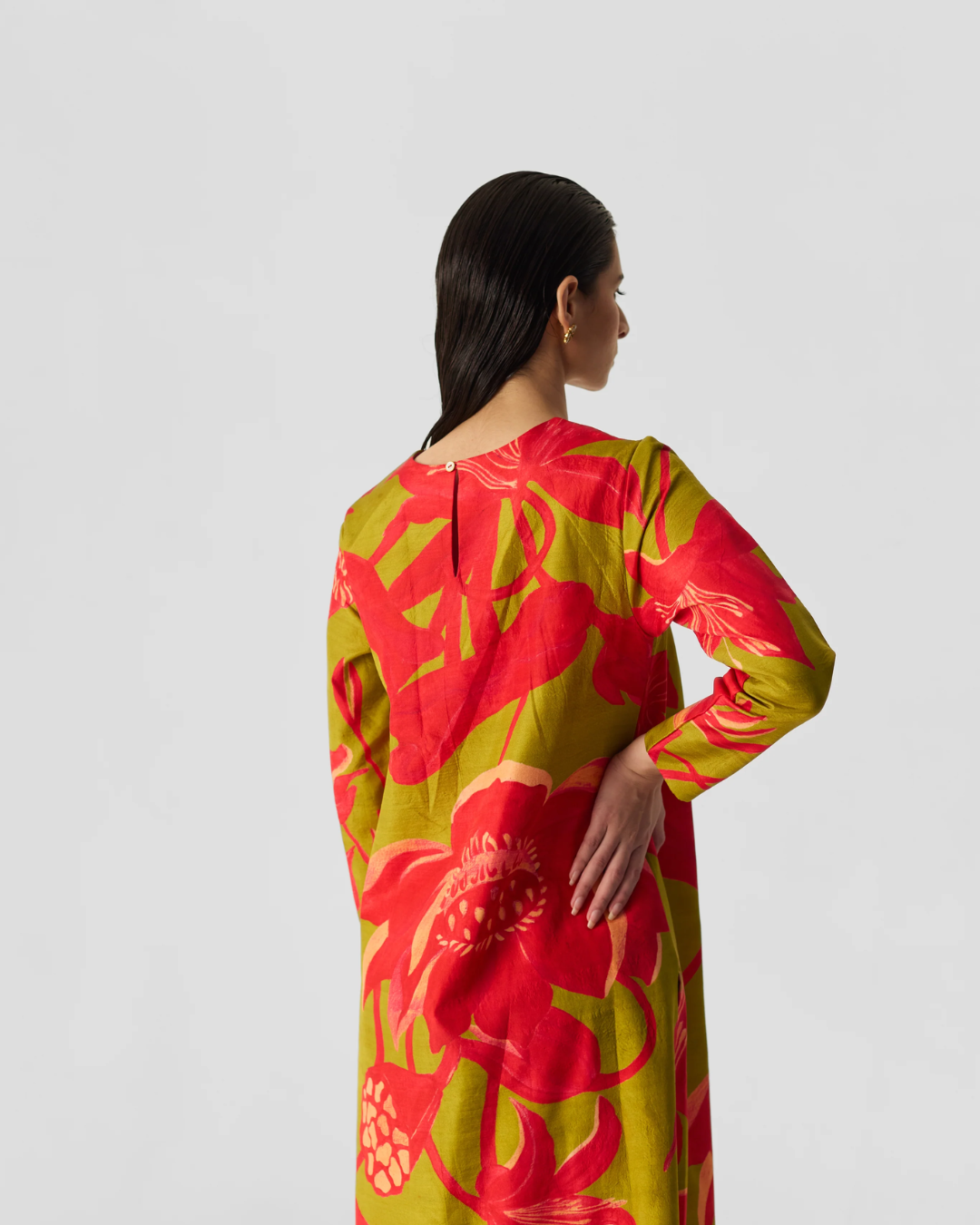 Lian Lime Silk Kurta Set