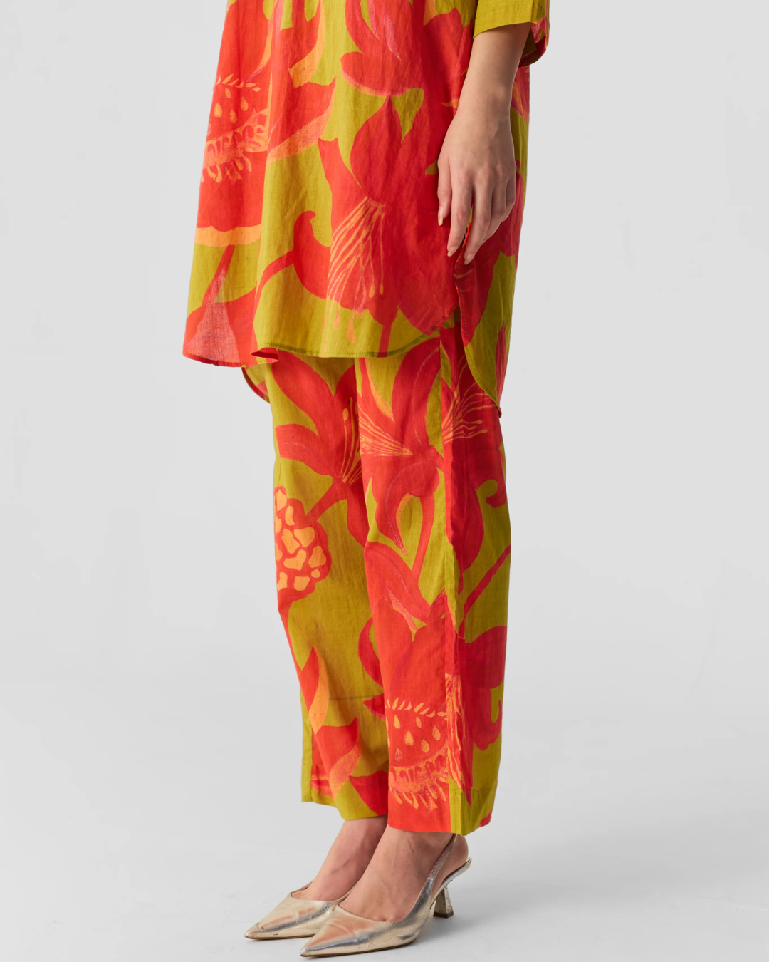 Lian Lime Cotton Kurta Set