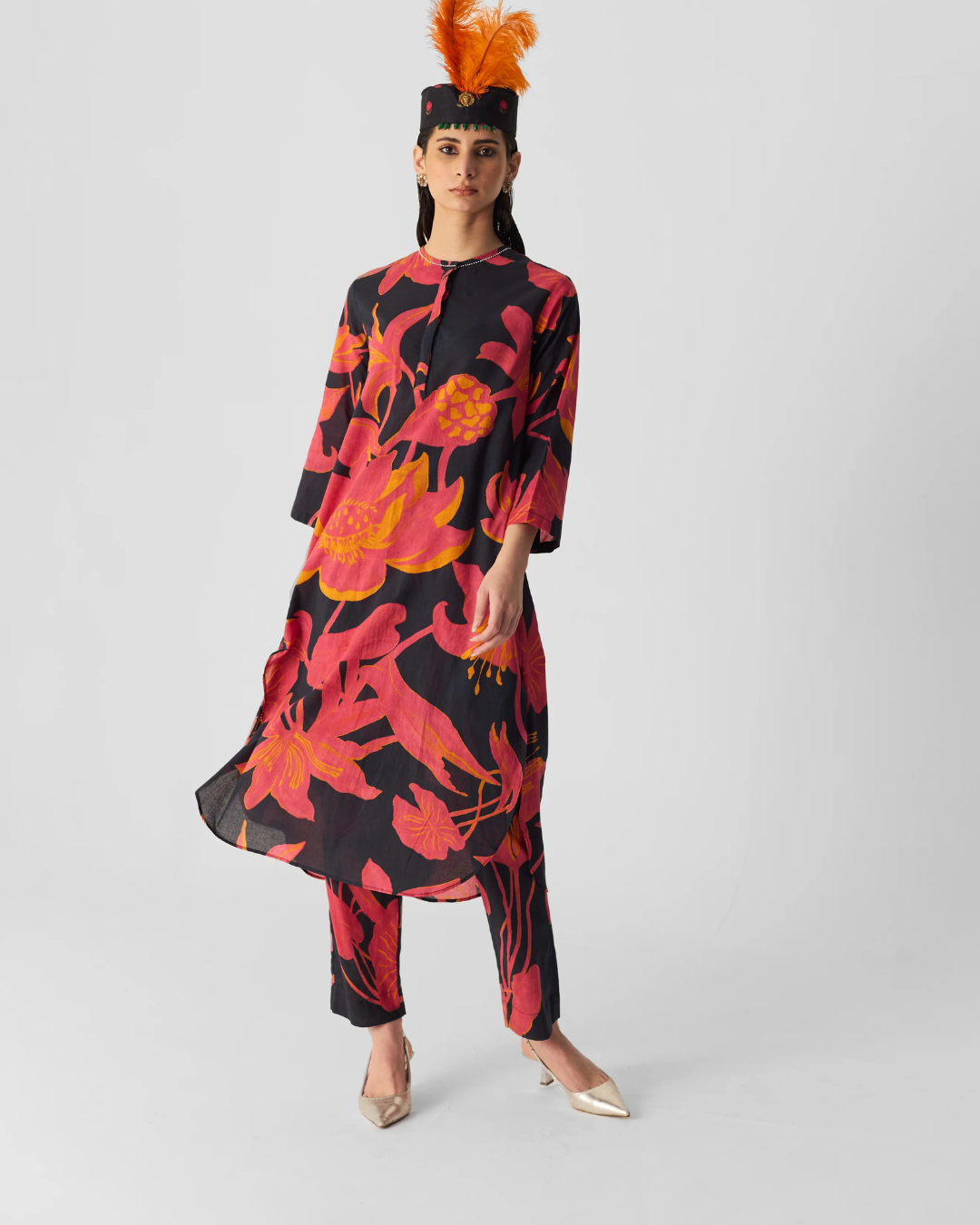 Lian Black Cotton & Kurta Set