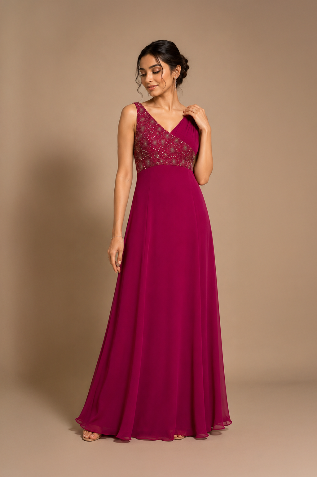 Rani pink Anarkali
