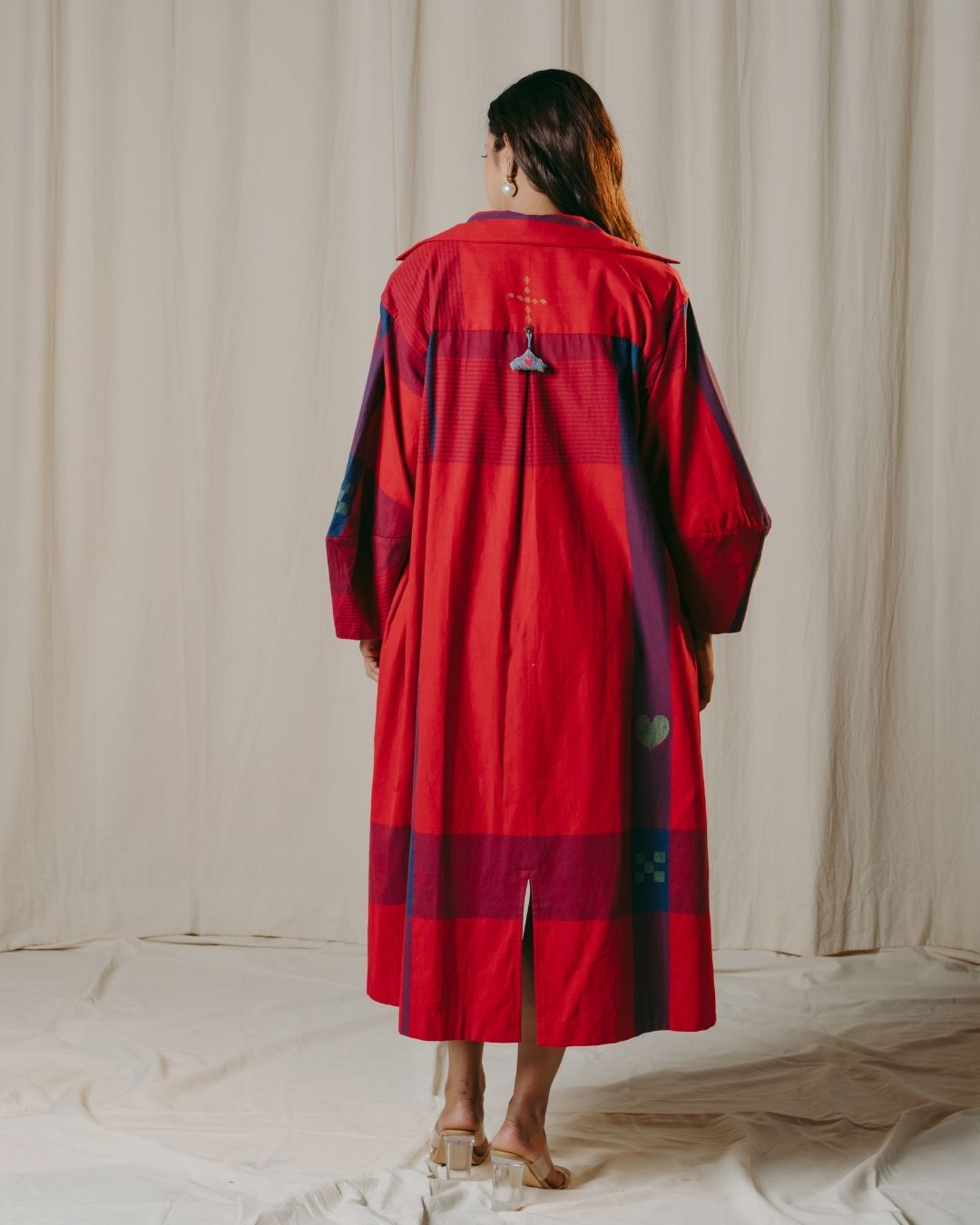 Cinzia Red Handwoven Jacket