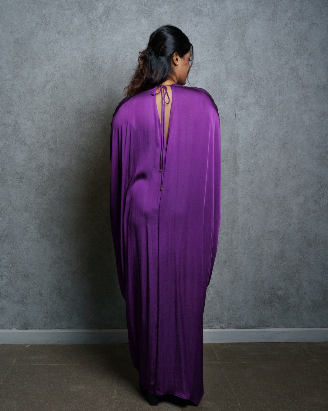 Mystic Lilac belted kaftan