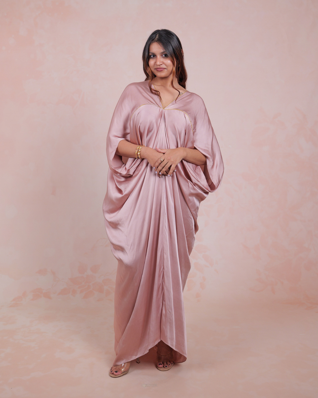 Pink Piping Kaftan