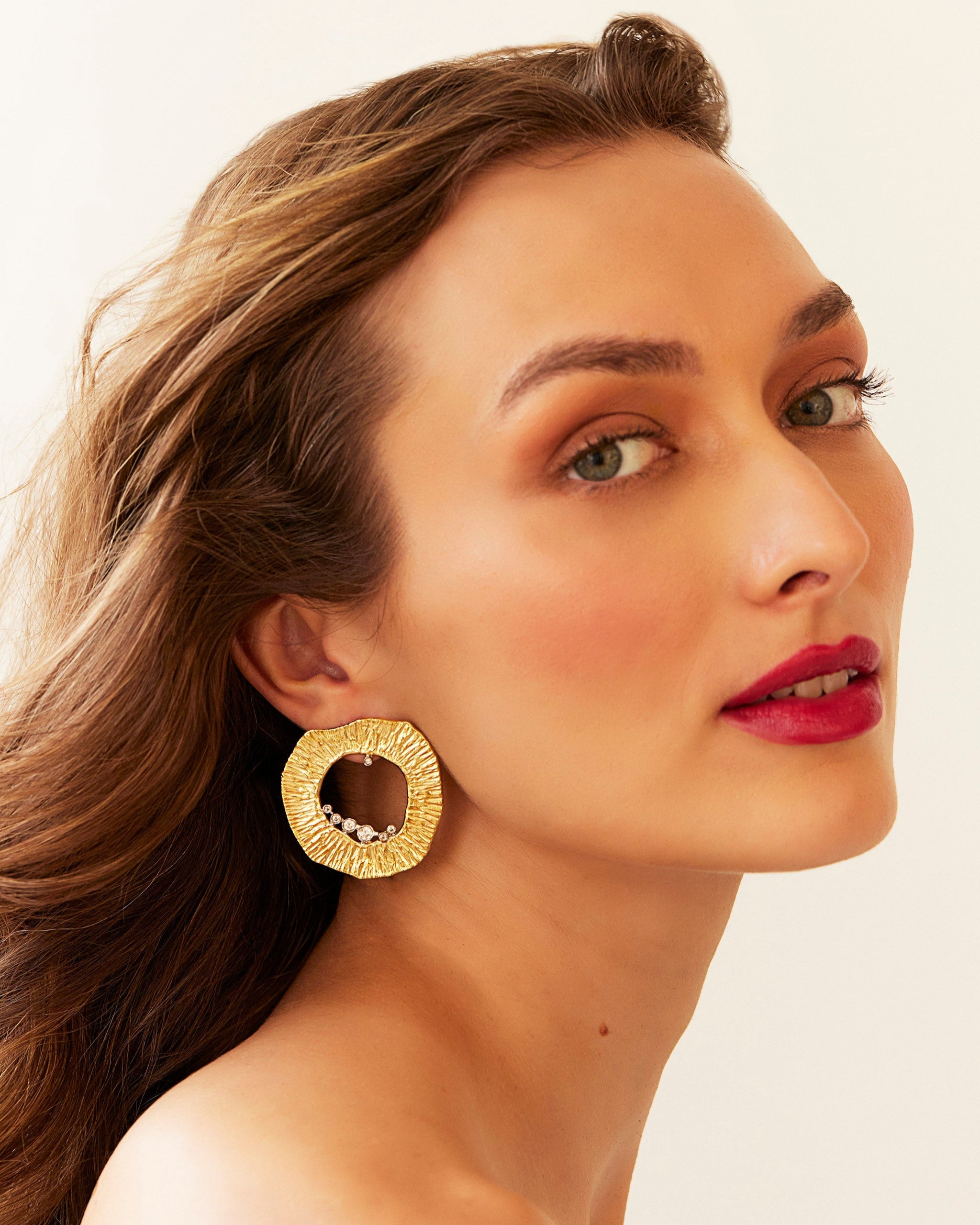 Jewelled Halo Studs