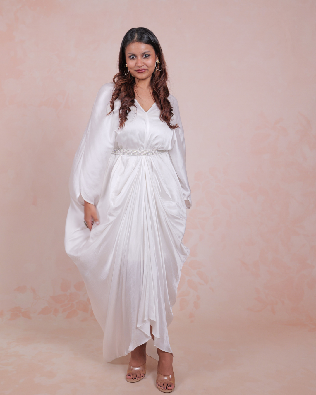 White Belted Kaftan