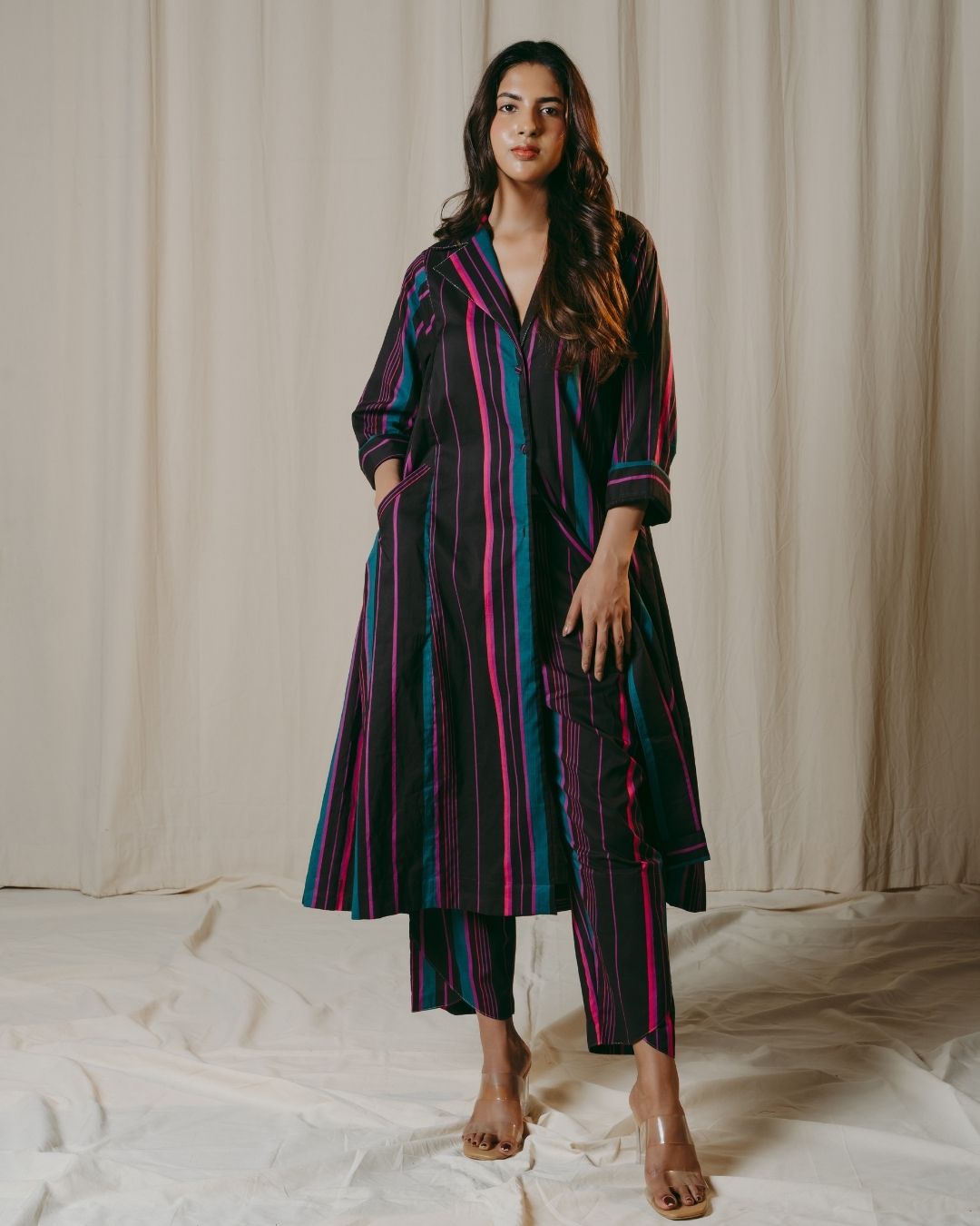 Lisette cotton stripes pants