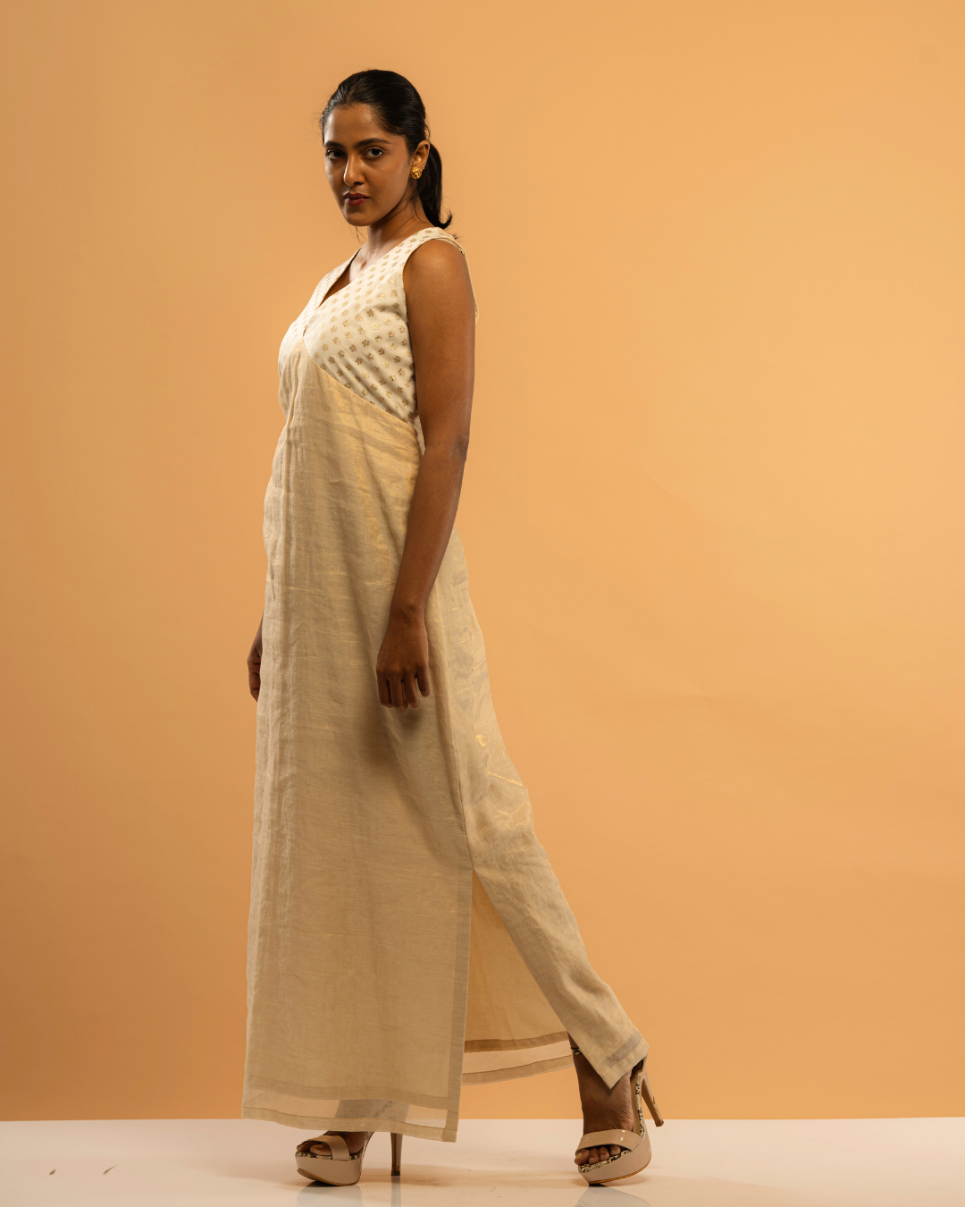 Ragini | V-Neck Slit Dress