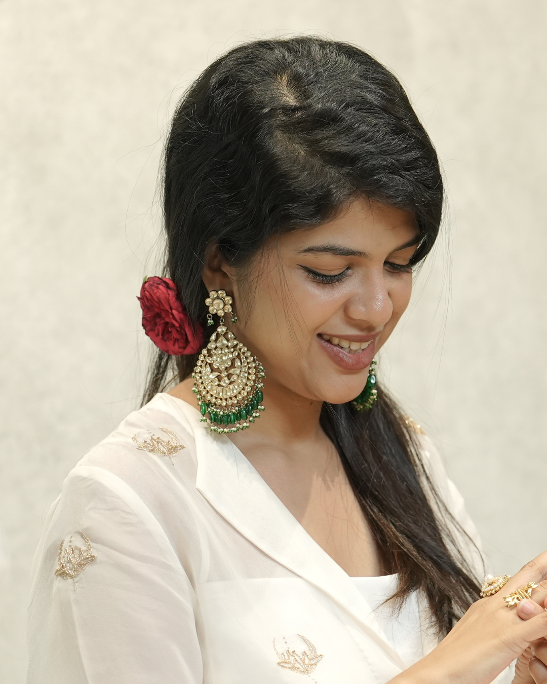 Chandbali Kundan Earring