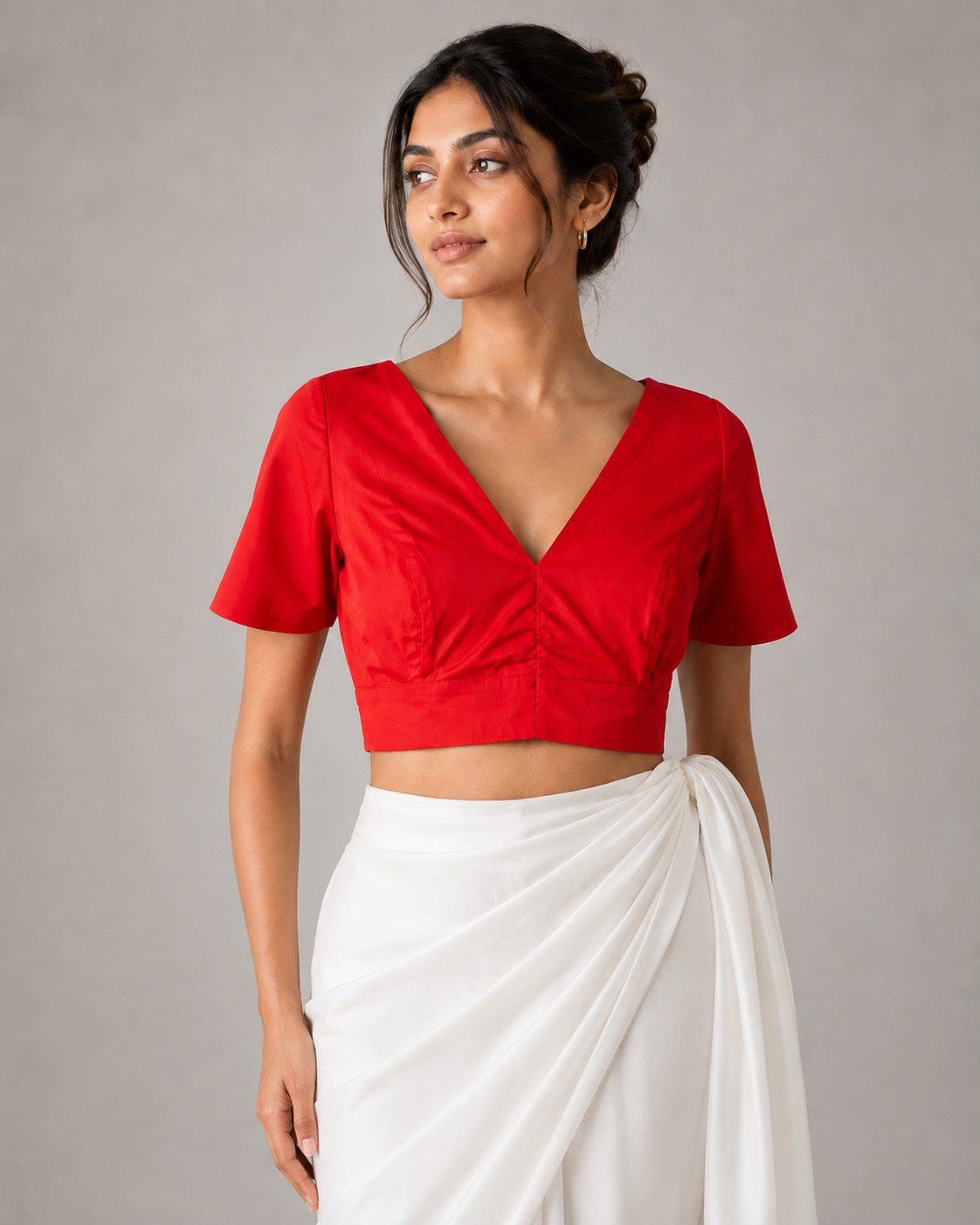 Front open blouse