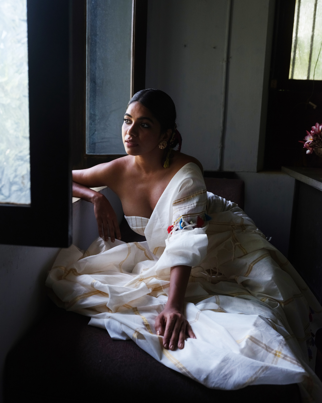 Thankamani Check Kasavu Saree