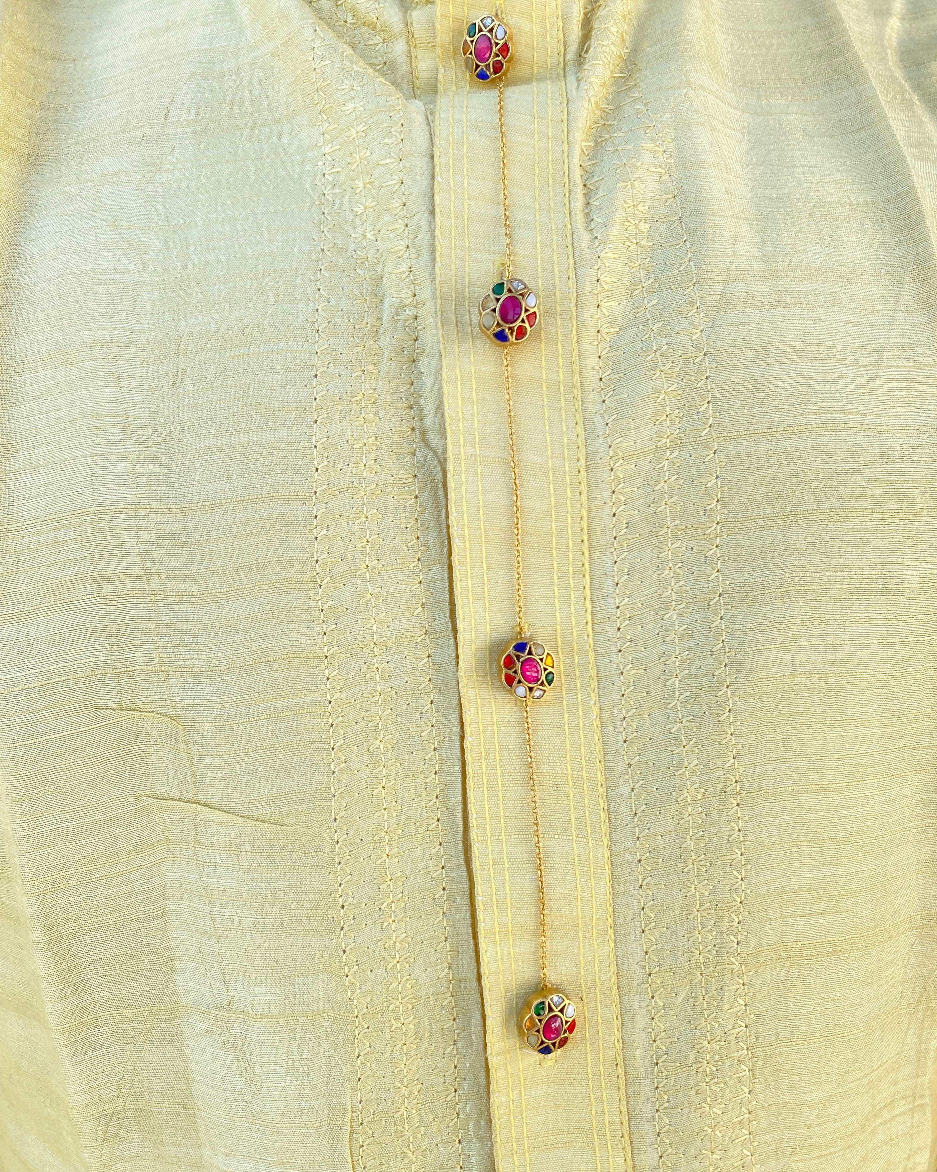 Navratna Kurta buttons Set