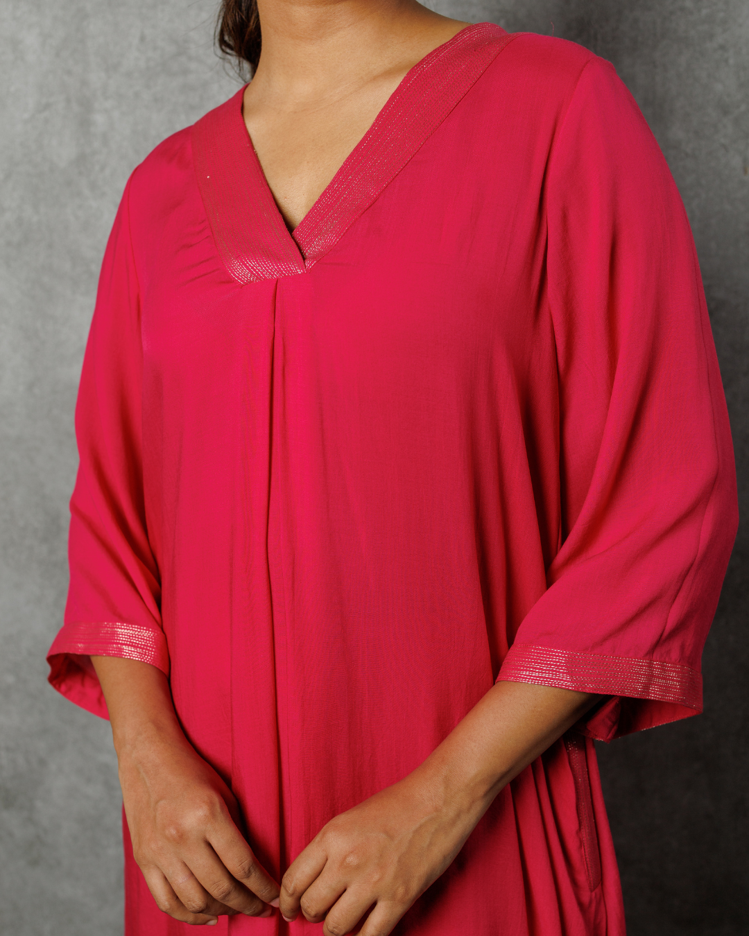 Hot Pink Kurta Set