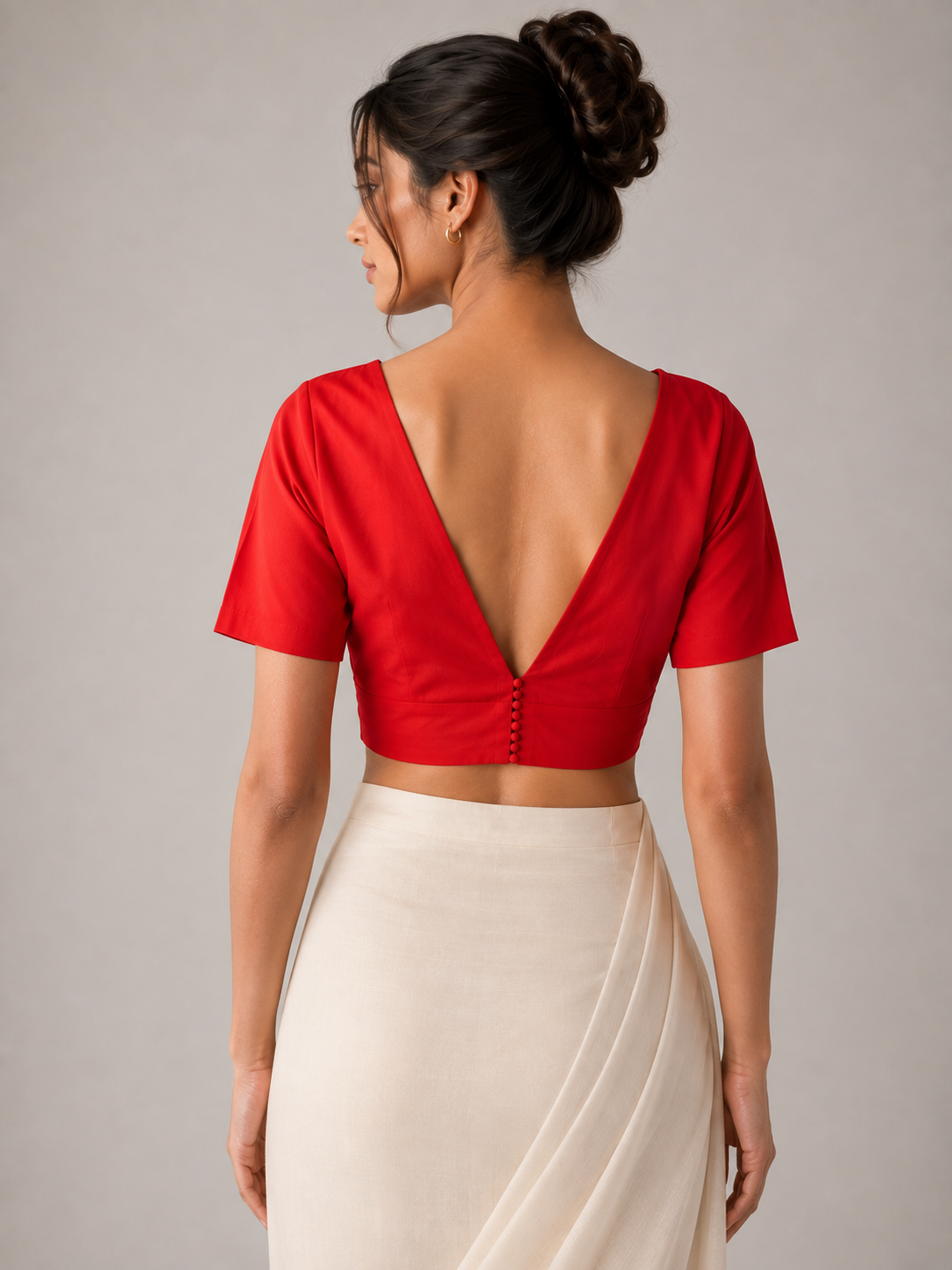 Front open blouse