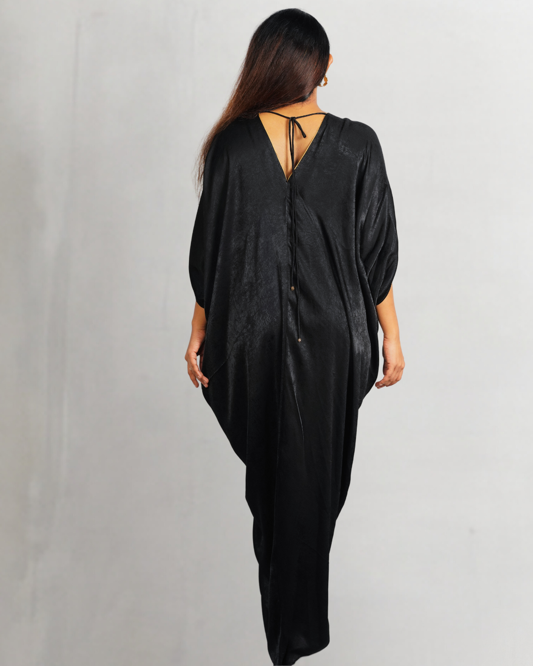 Black Piping Kaftan