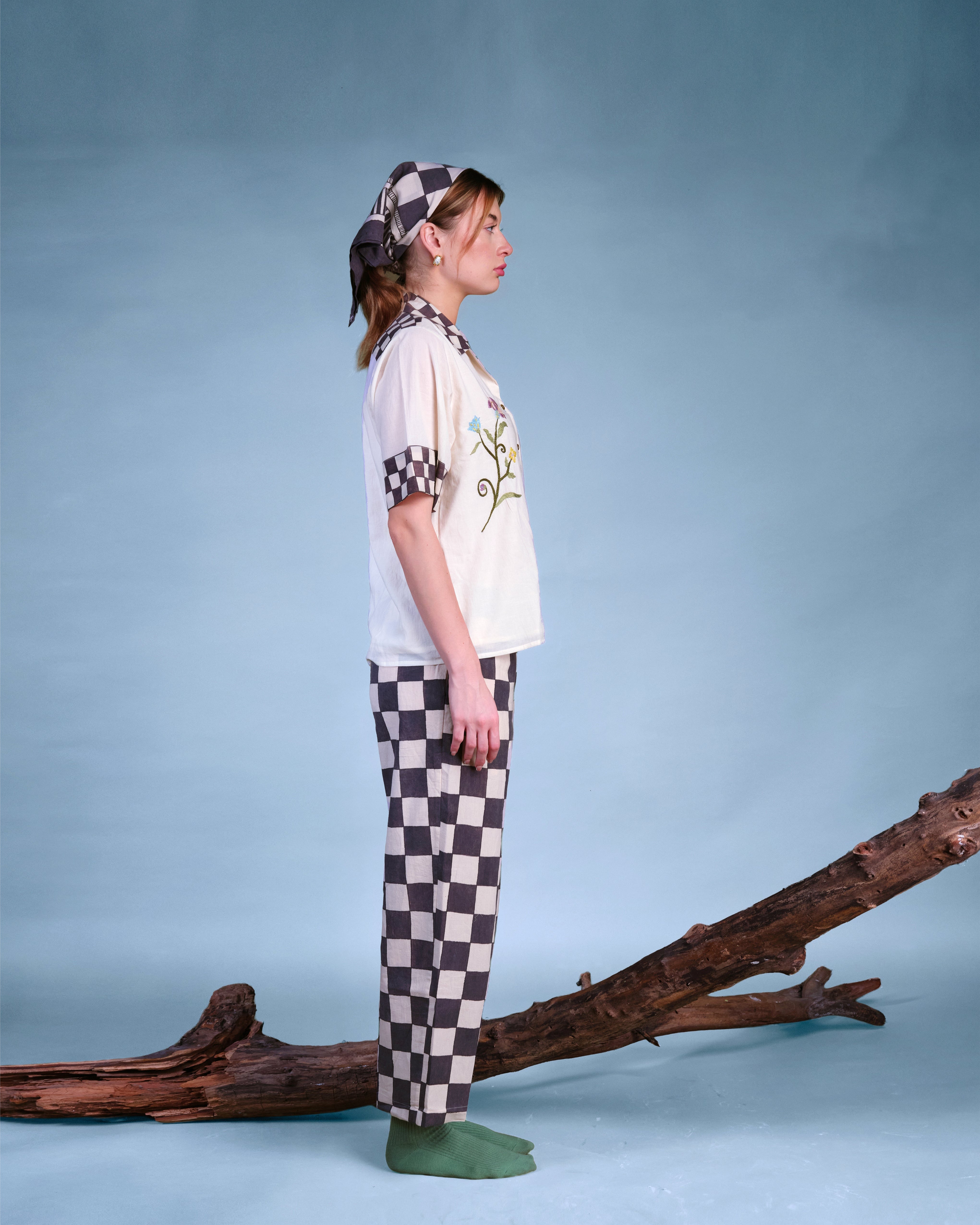 In Grid Trousers