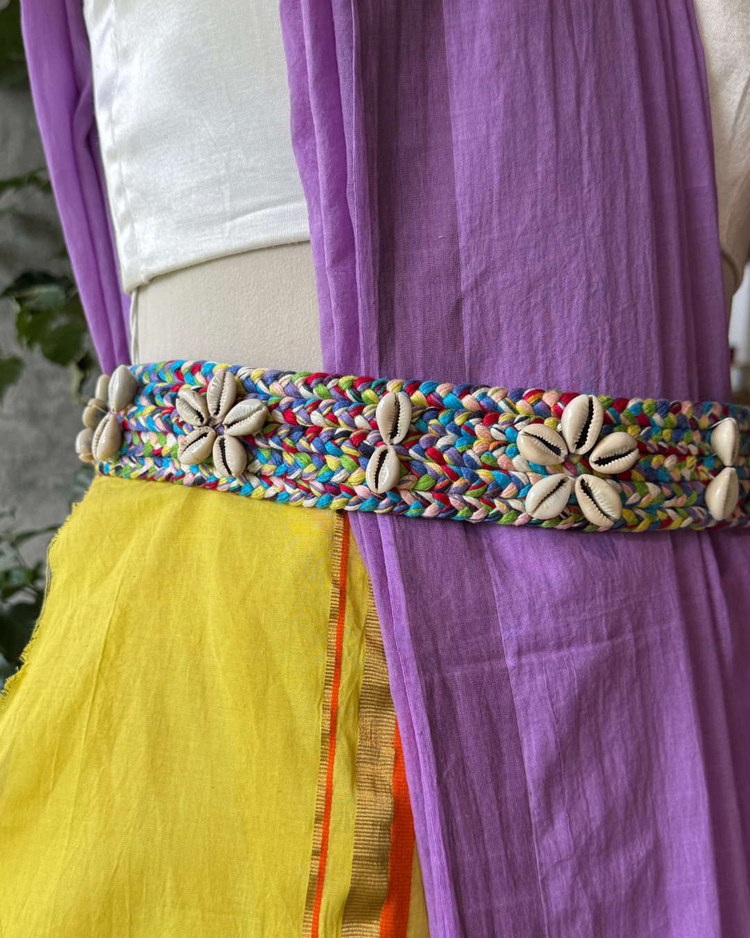 Nila Braided Shell Belt