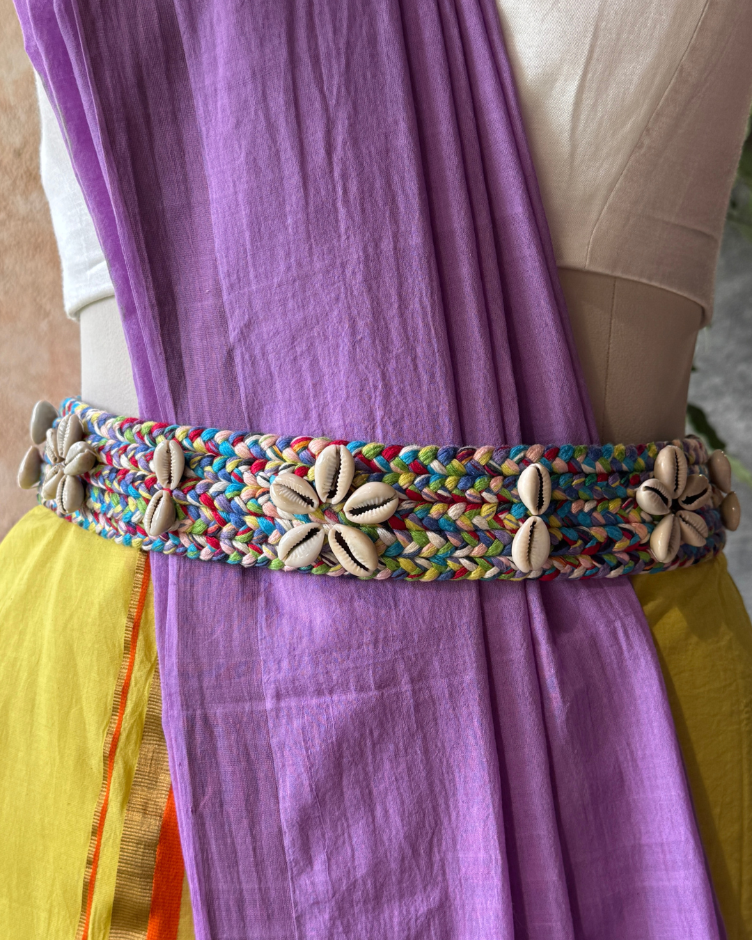 Nila Braided Shell Belt