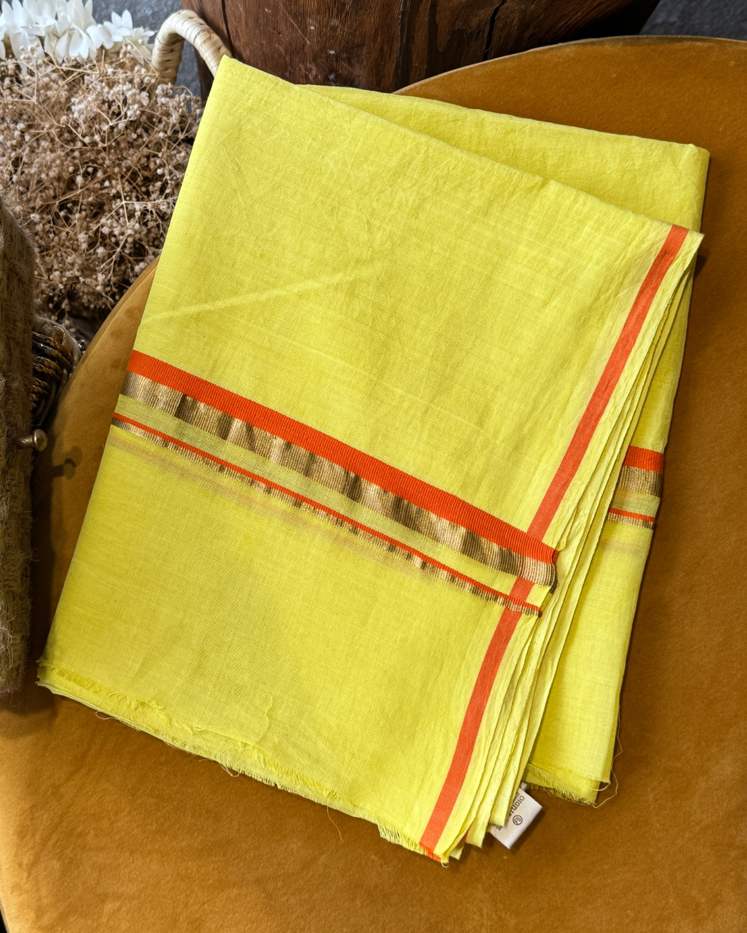 Buttercup Yellow Dhoti
