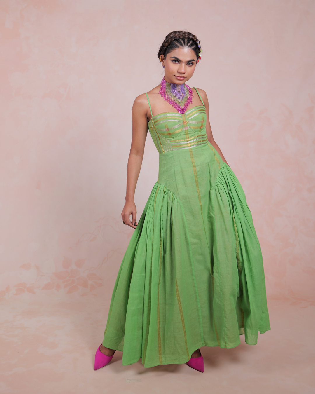 Rasika Green Corset Dress
