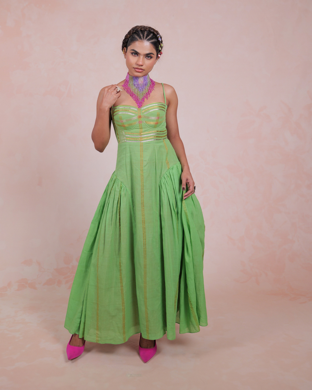 Rasika Green Corset Dress