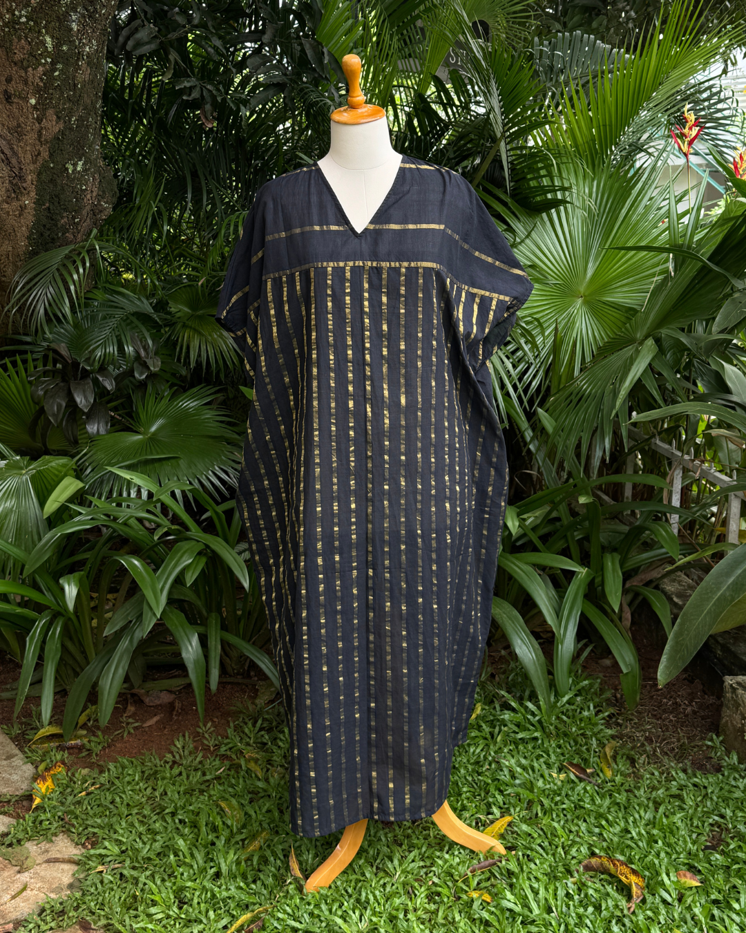 Black Kasavu Kaftan
