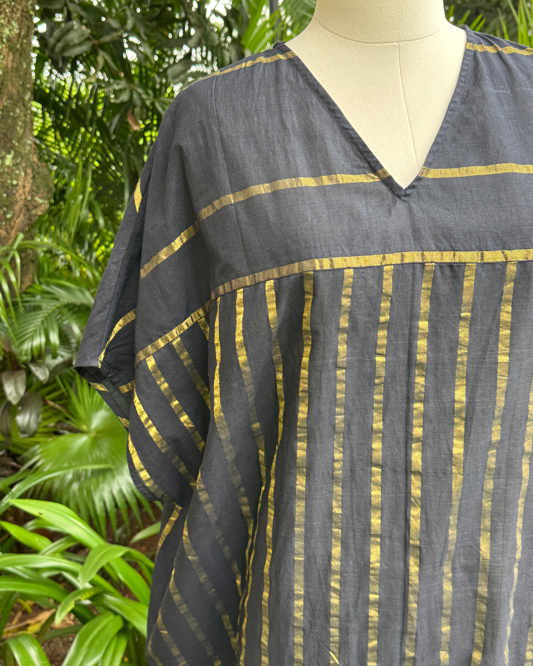 Black Kasavu Kaftan