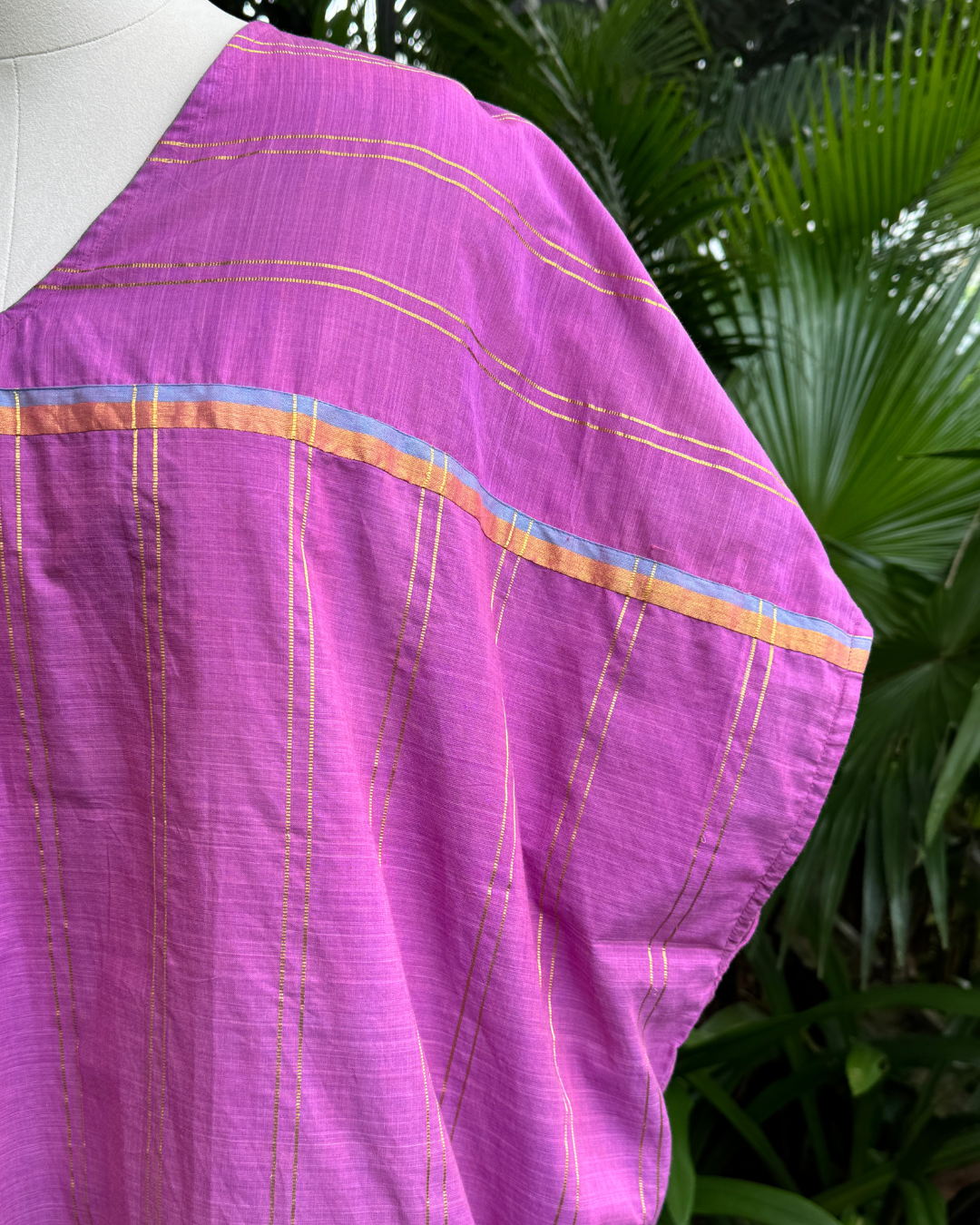 Purple Kasavu Kaftan