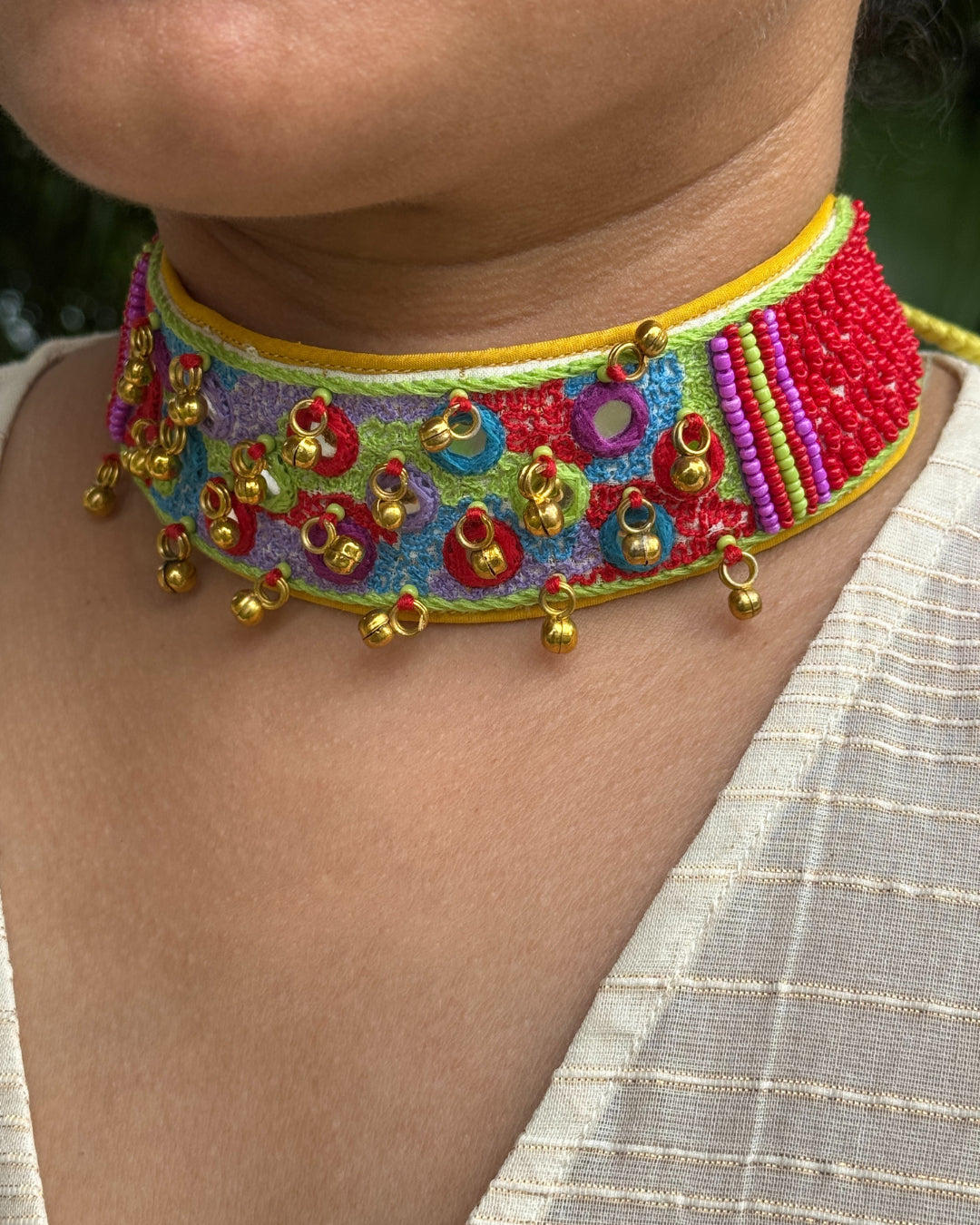Saavitri Multicolor beaded Choker