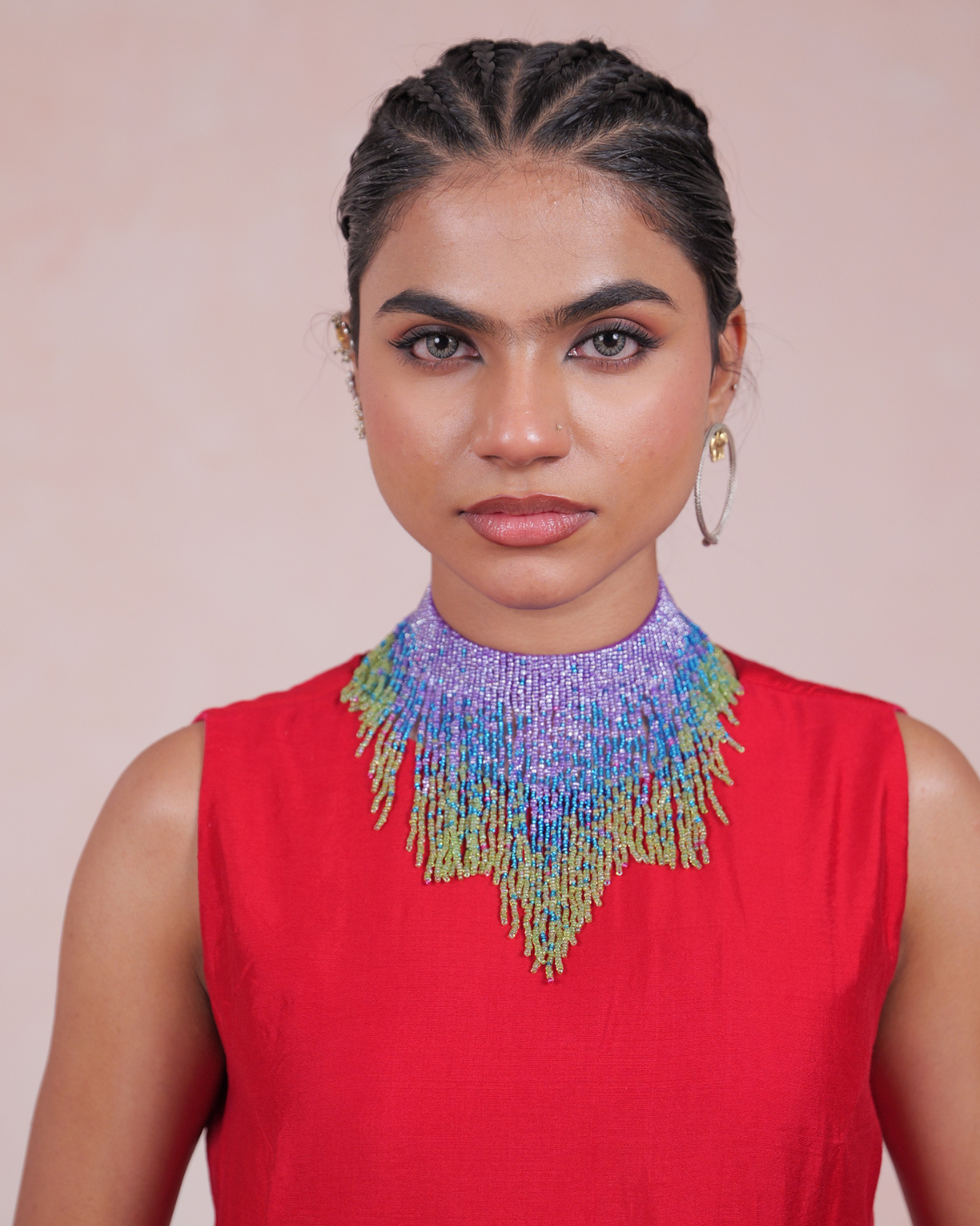 Anvaya Beaded Fringe Necklace