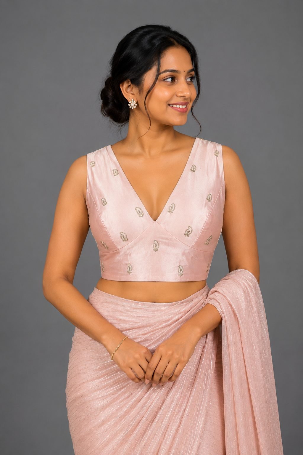 Mauve pink blouse