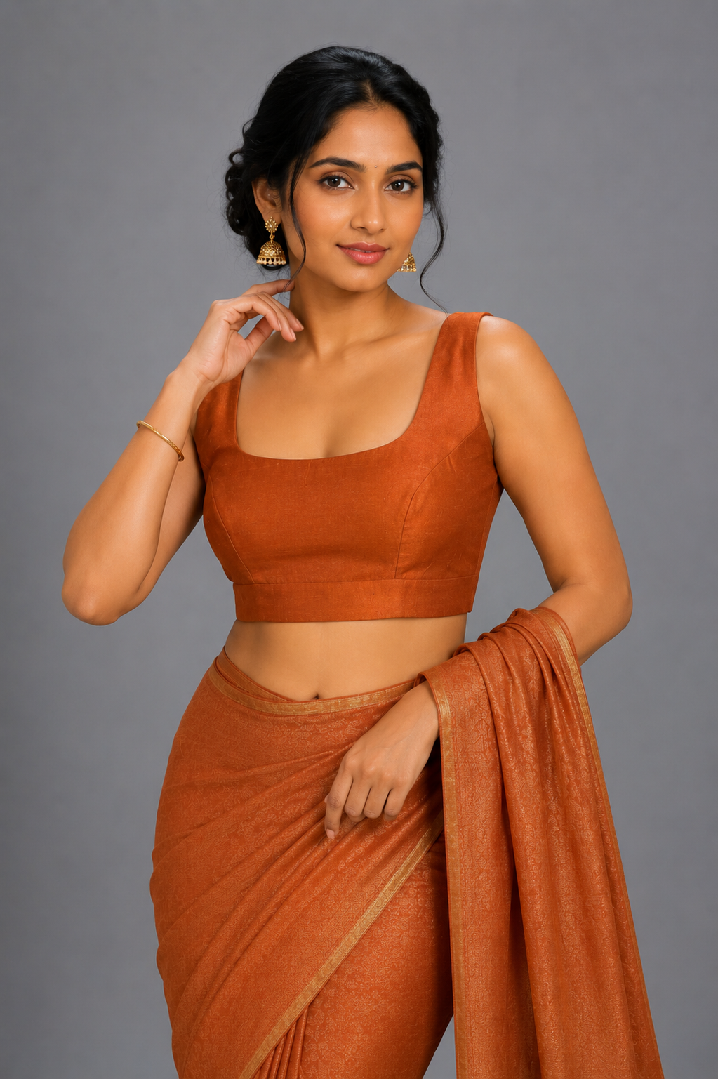 Mull silk blouse