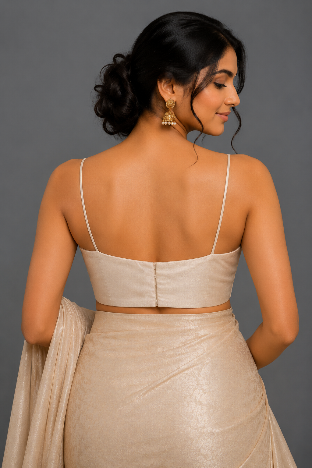 Modal silk spaghetti strap blouse