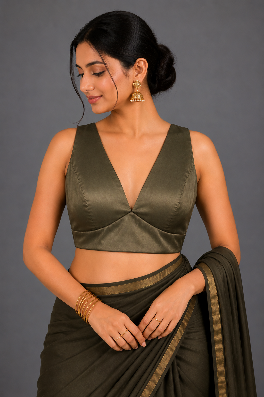 Olive Green Blouse