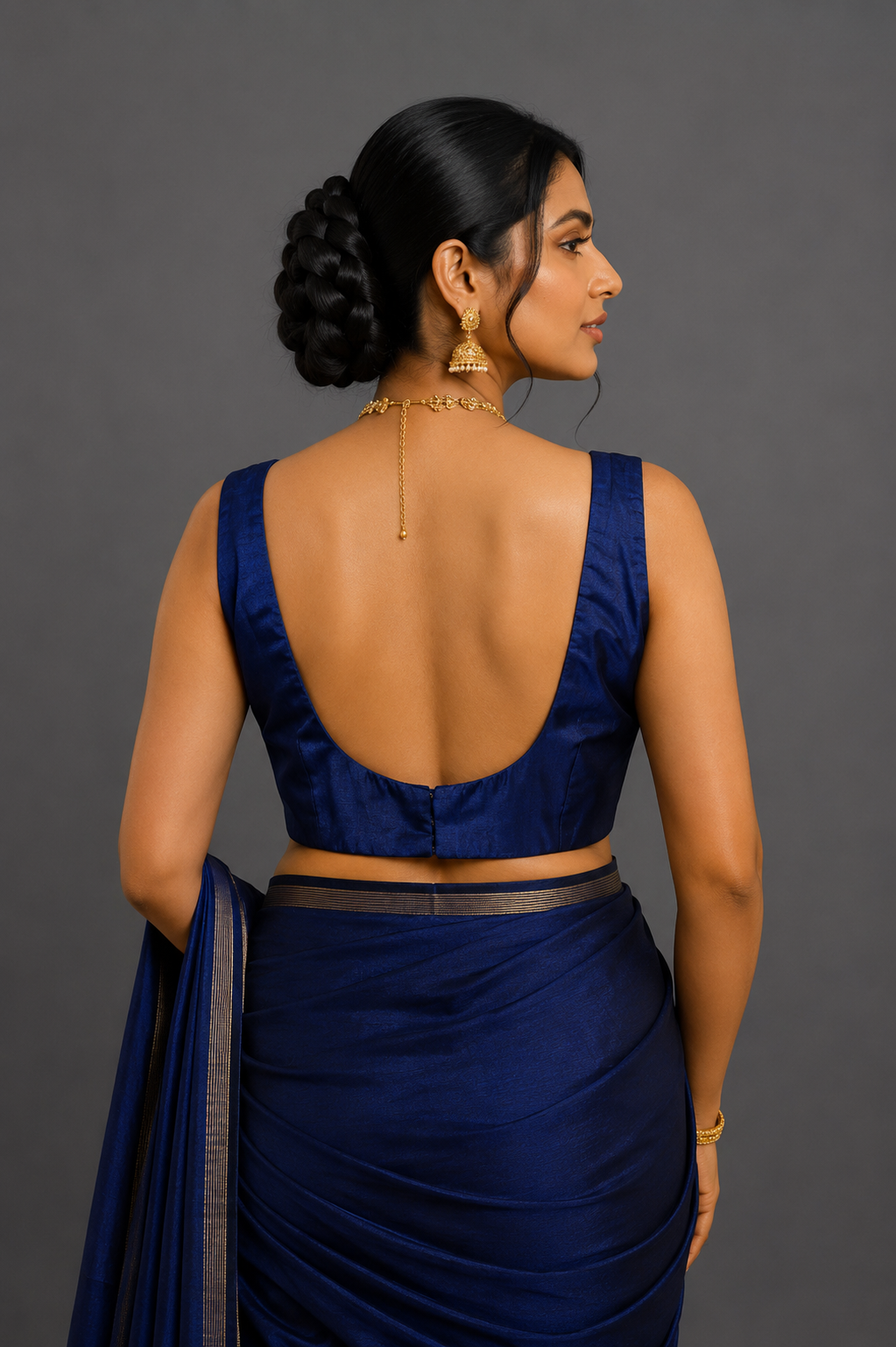 Deep Blue Blouse