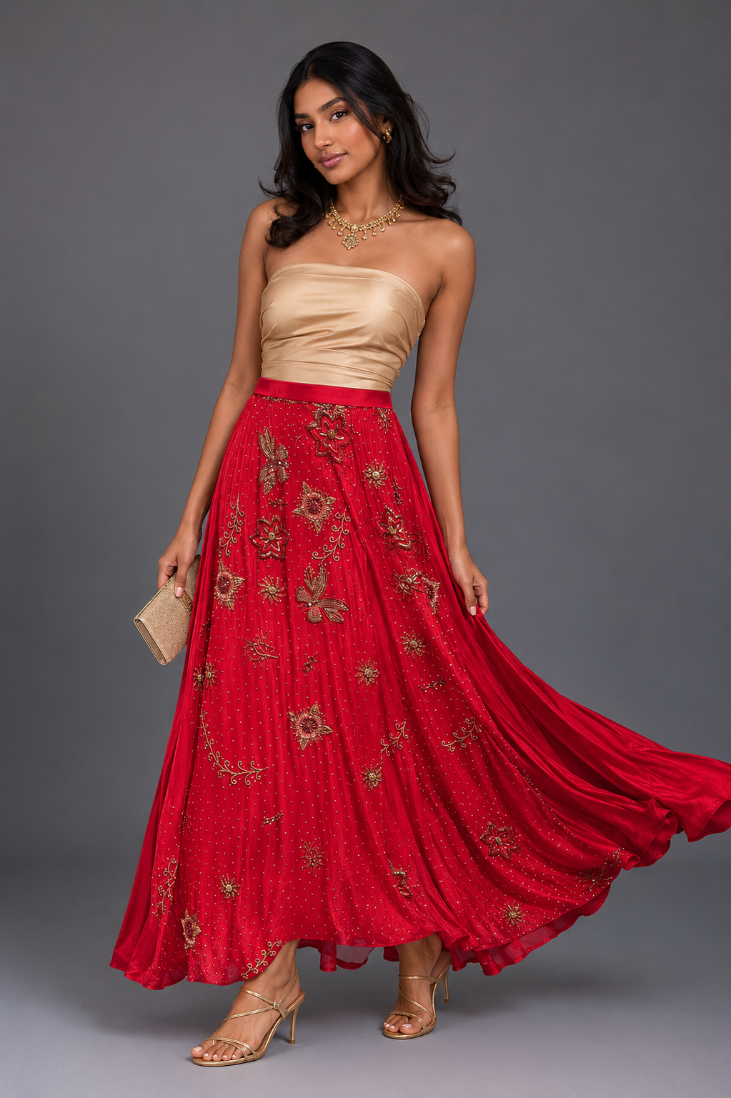 Rouge Lustre Skirt
