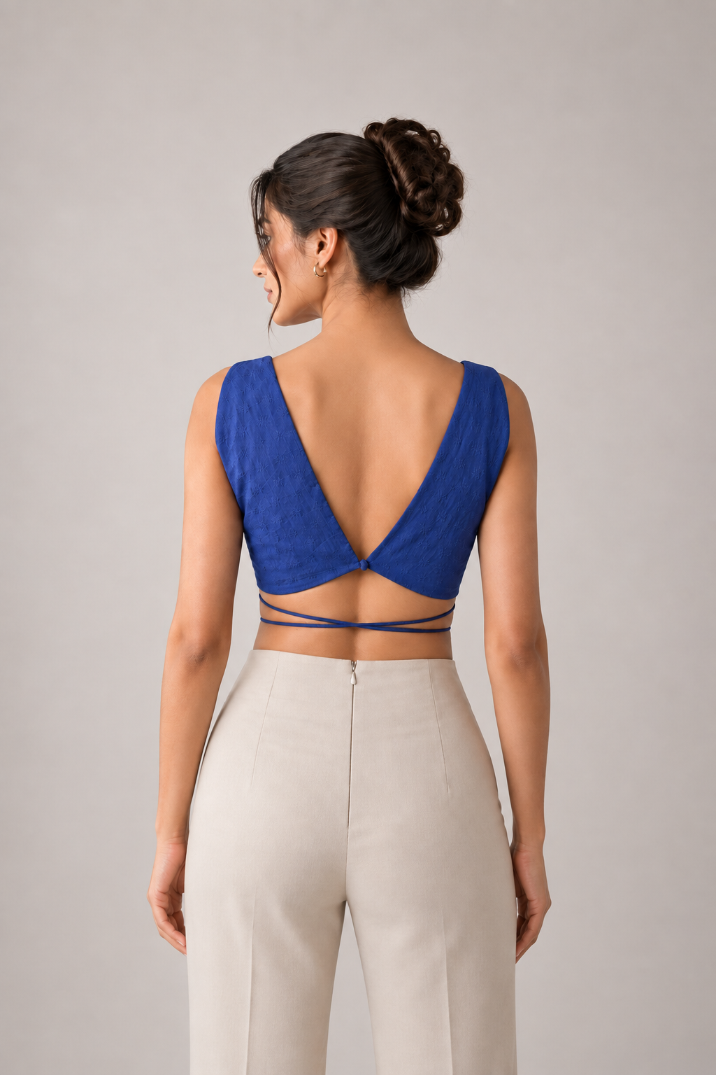 Neelima Blue Wrap Blouse