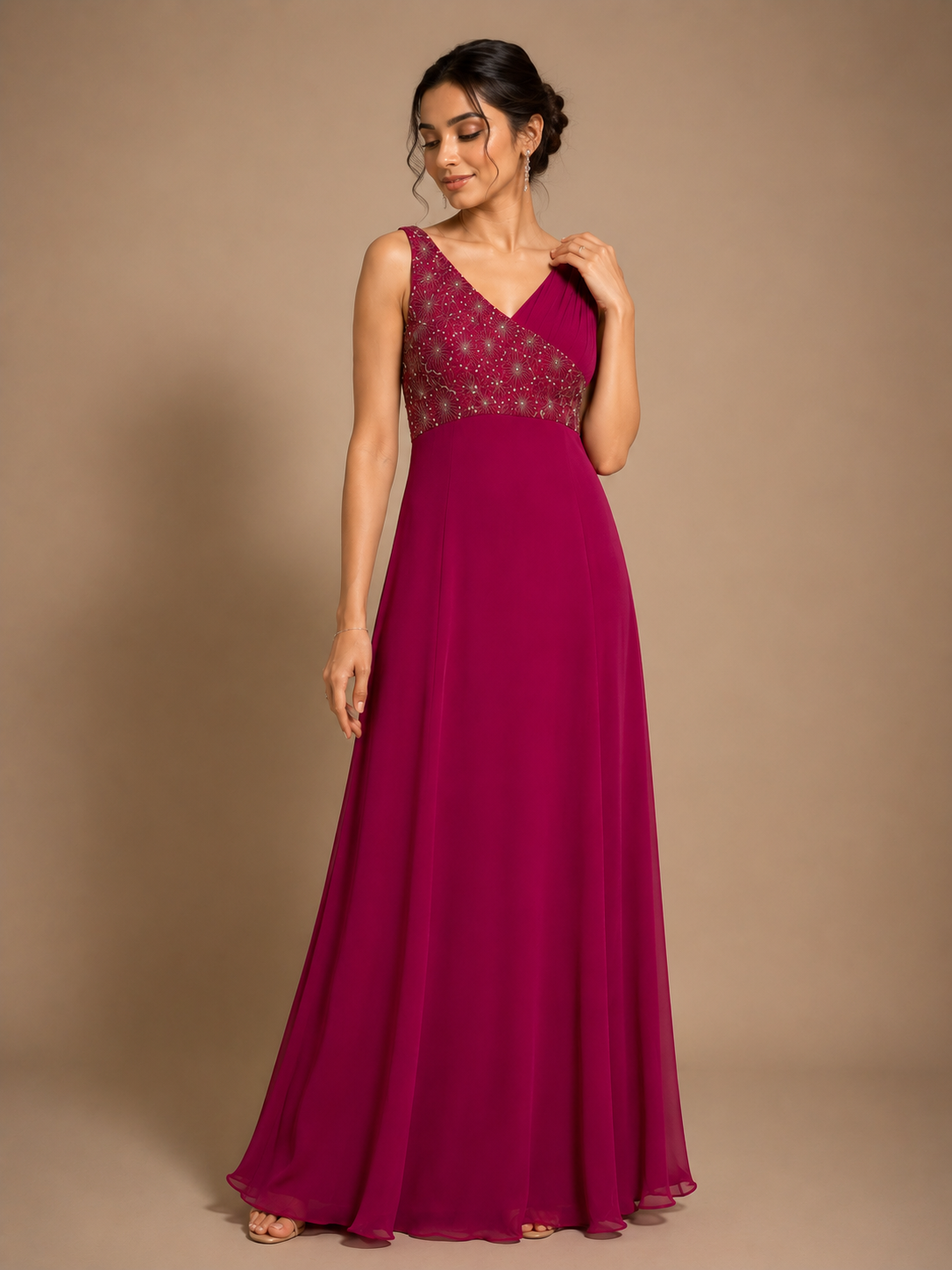 Rani pink Anarkali
