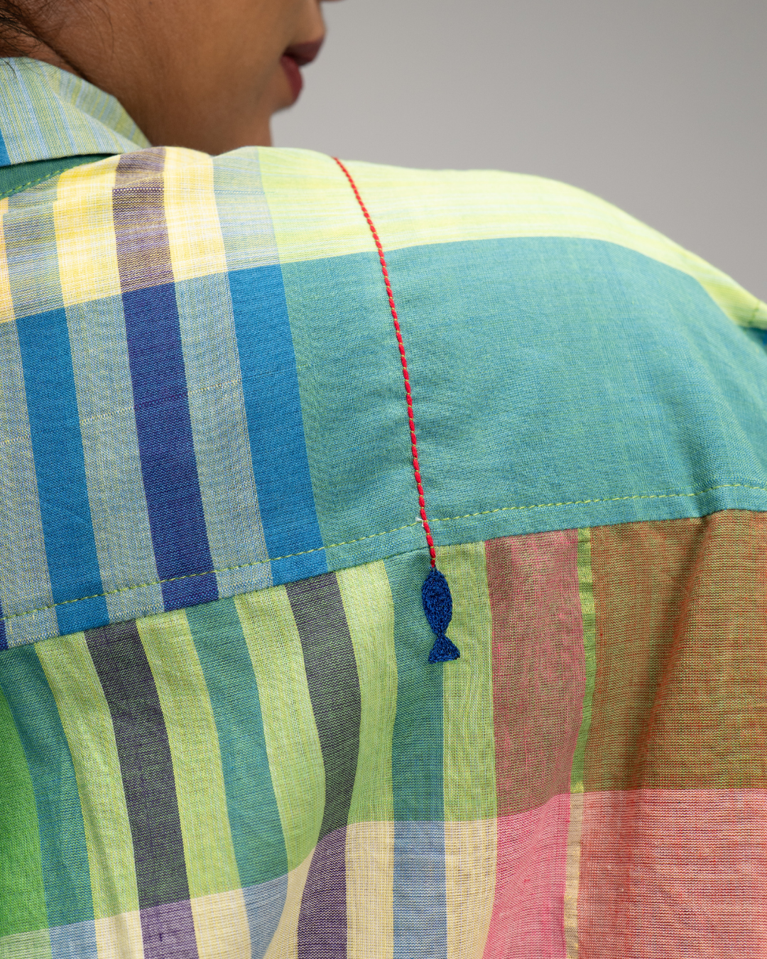 Leonora Multicolor Handwoven Checks Shirt