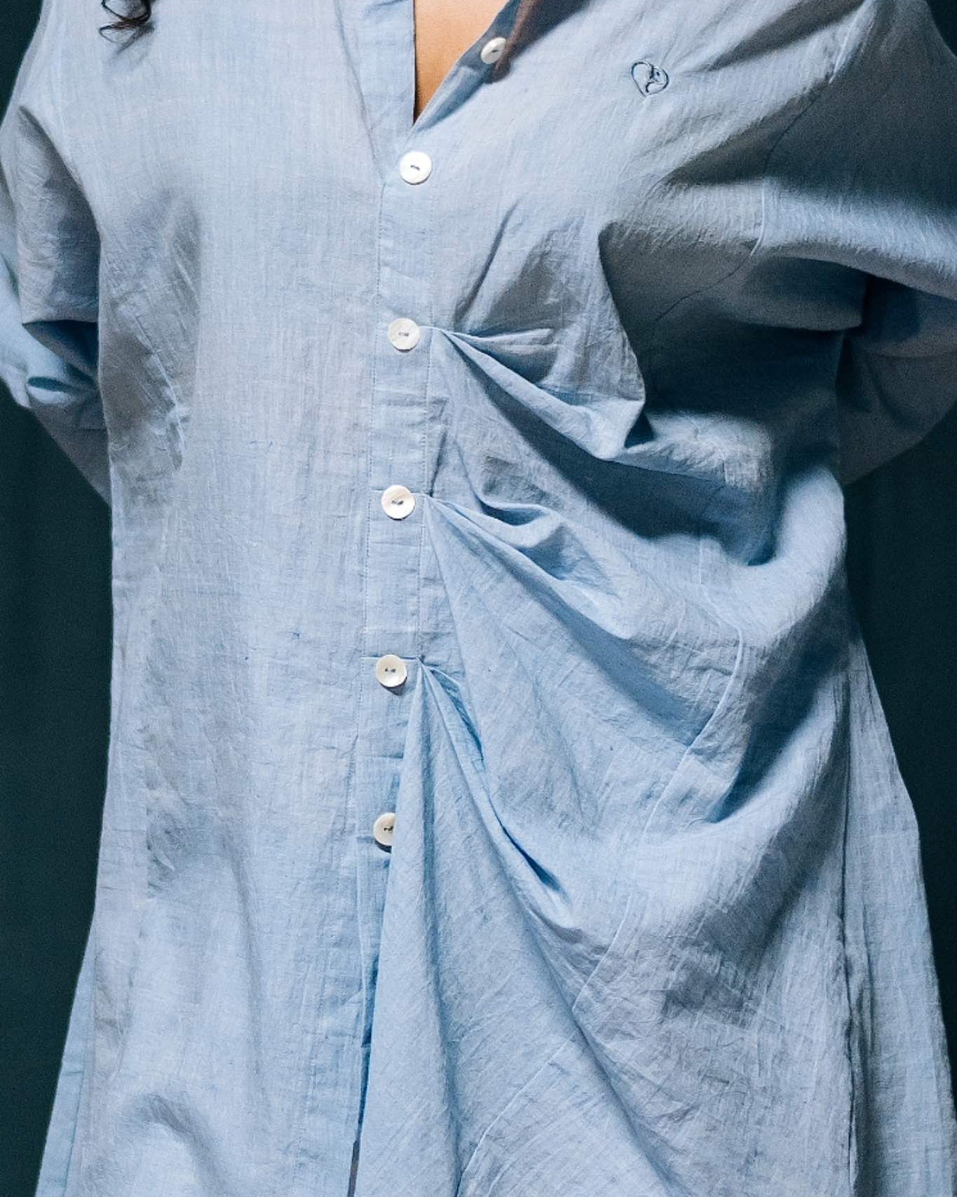 Anila - Blue Chambray Shirt