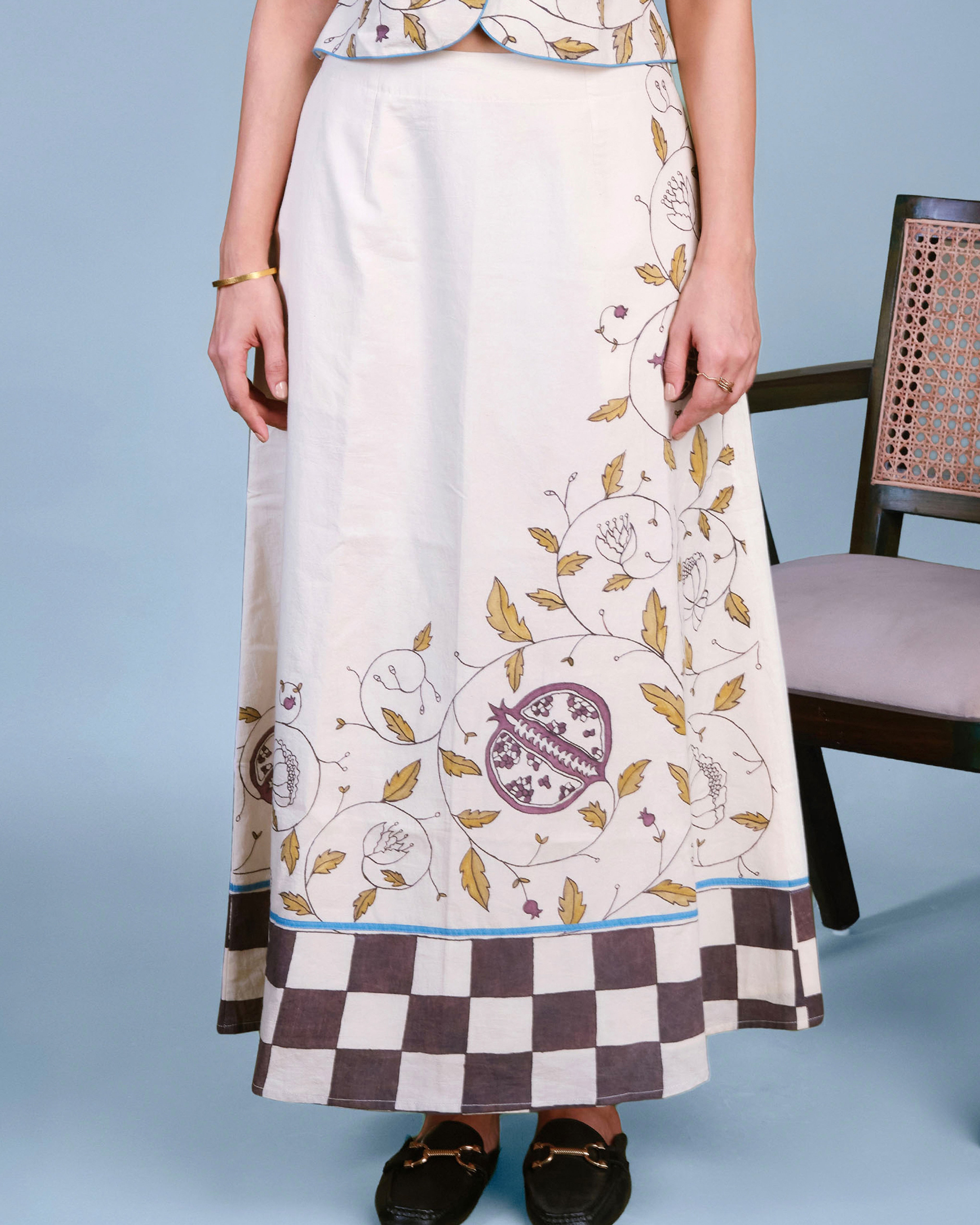 Petal Print Skirt
