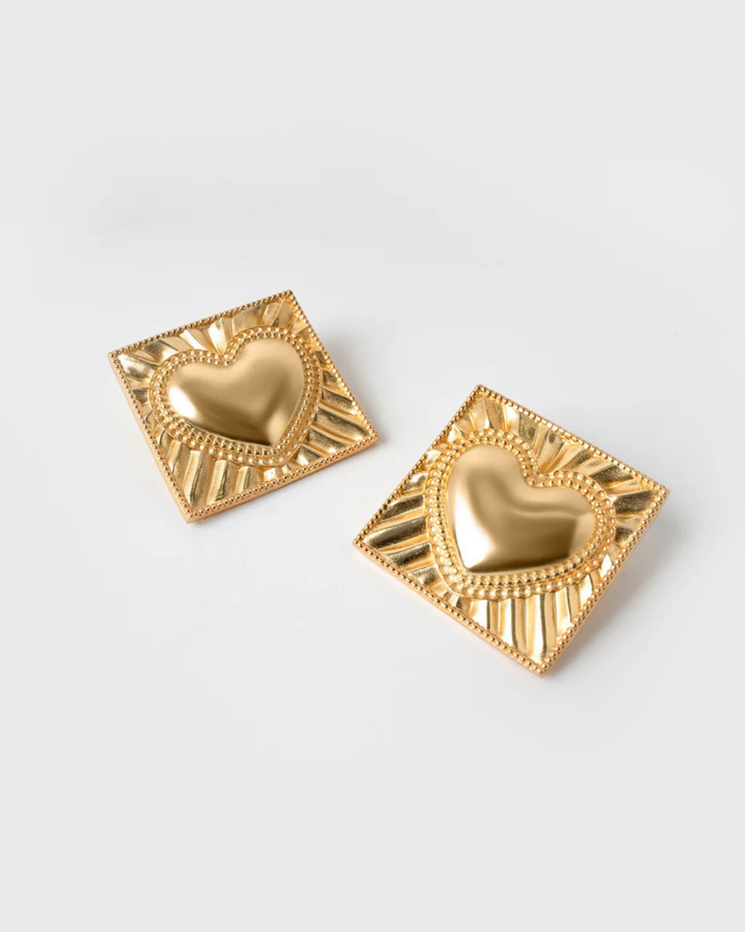 vintage Heart Earrings