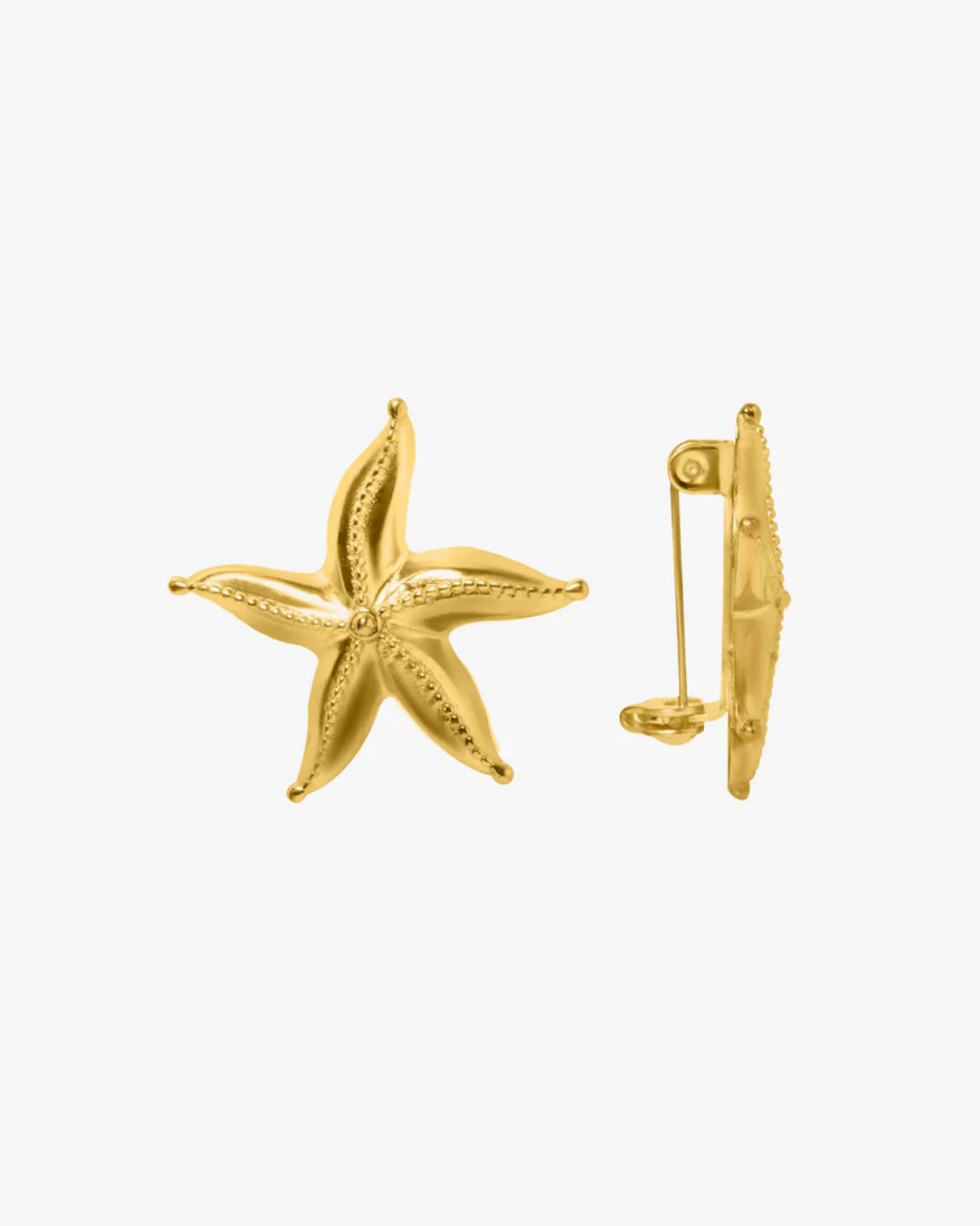 Sea Star Brooch Gold